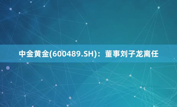 中金黄金(600489.SH)：董事刘子龙离任