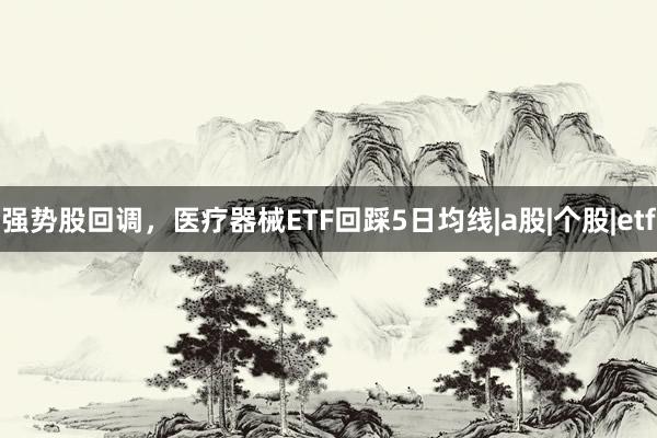 强势股回调，医疗器械ETF回踩5日均线|a股|个股|etf