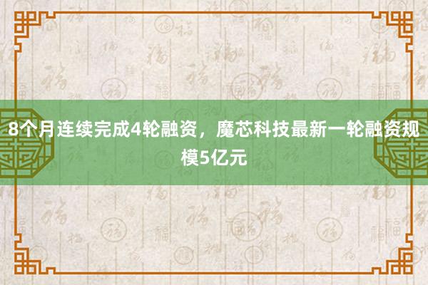 8个月连续完成4轮融资，魔芯科技最新一轮融资规模5亿元